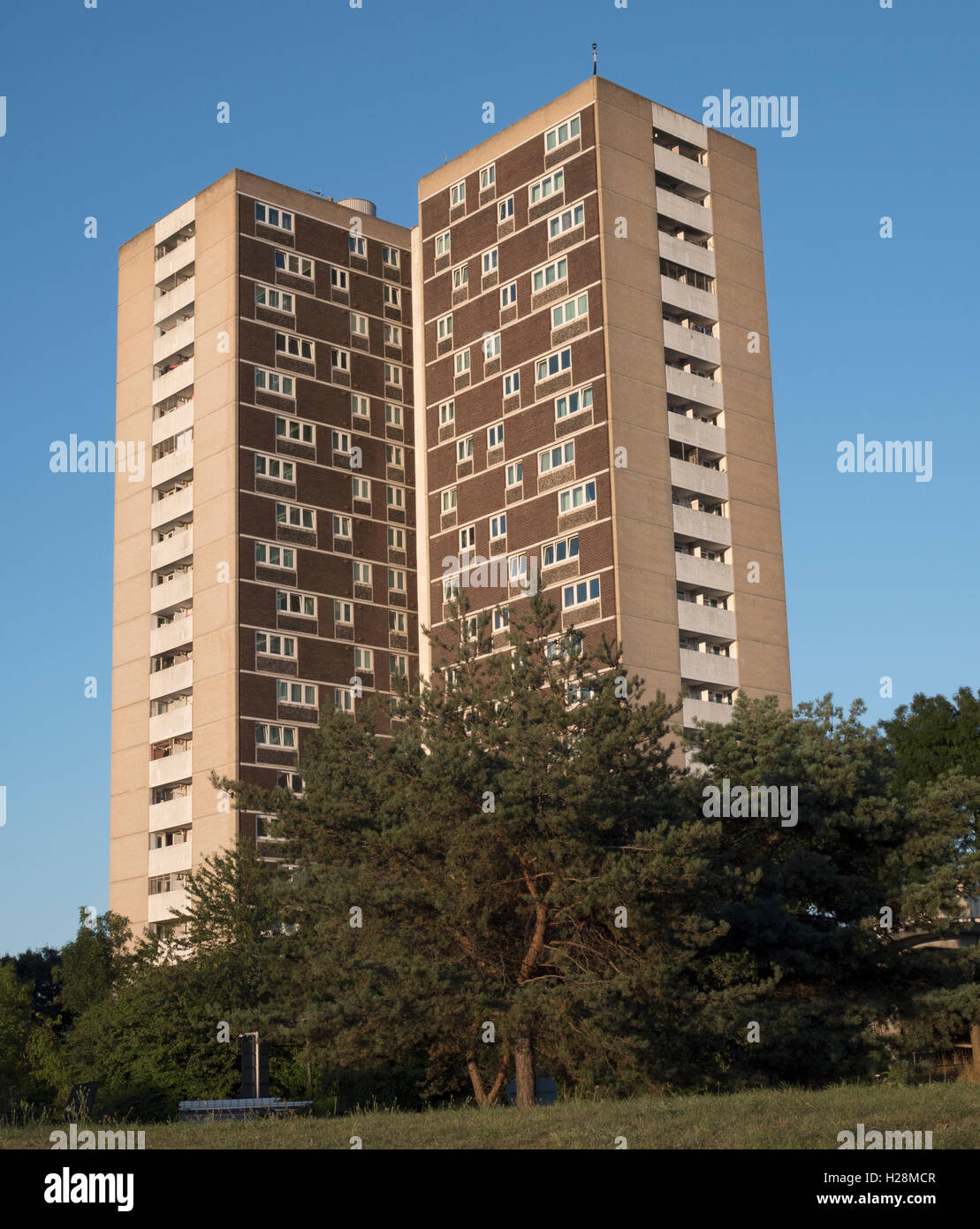 Redbridge Towers, high rise flats, Redbridge, Millbrook, Southampton, Hampshire, England, UK Stock Photo