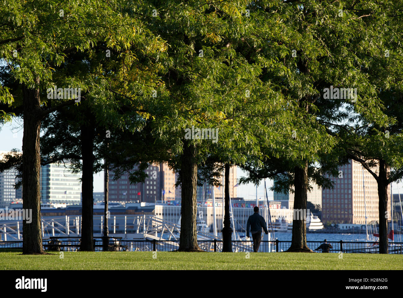 Piers Park, East Boston, Massachusetts Stock Photo Alamy