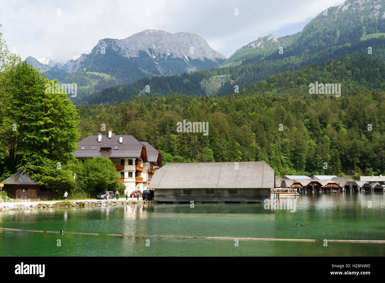 Scenic Lake Konigsee in Bavarian Alps Stock Photo Alamy