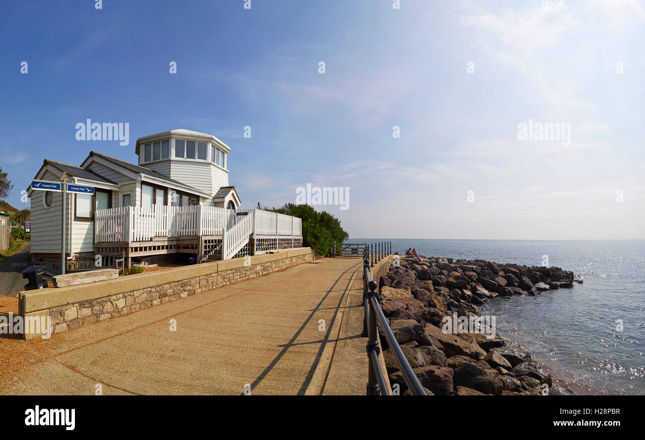 Steephill cove lighthouse Ventnor Isle of Wight Stock Photo