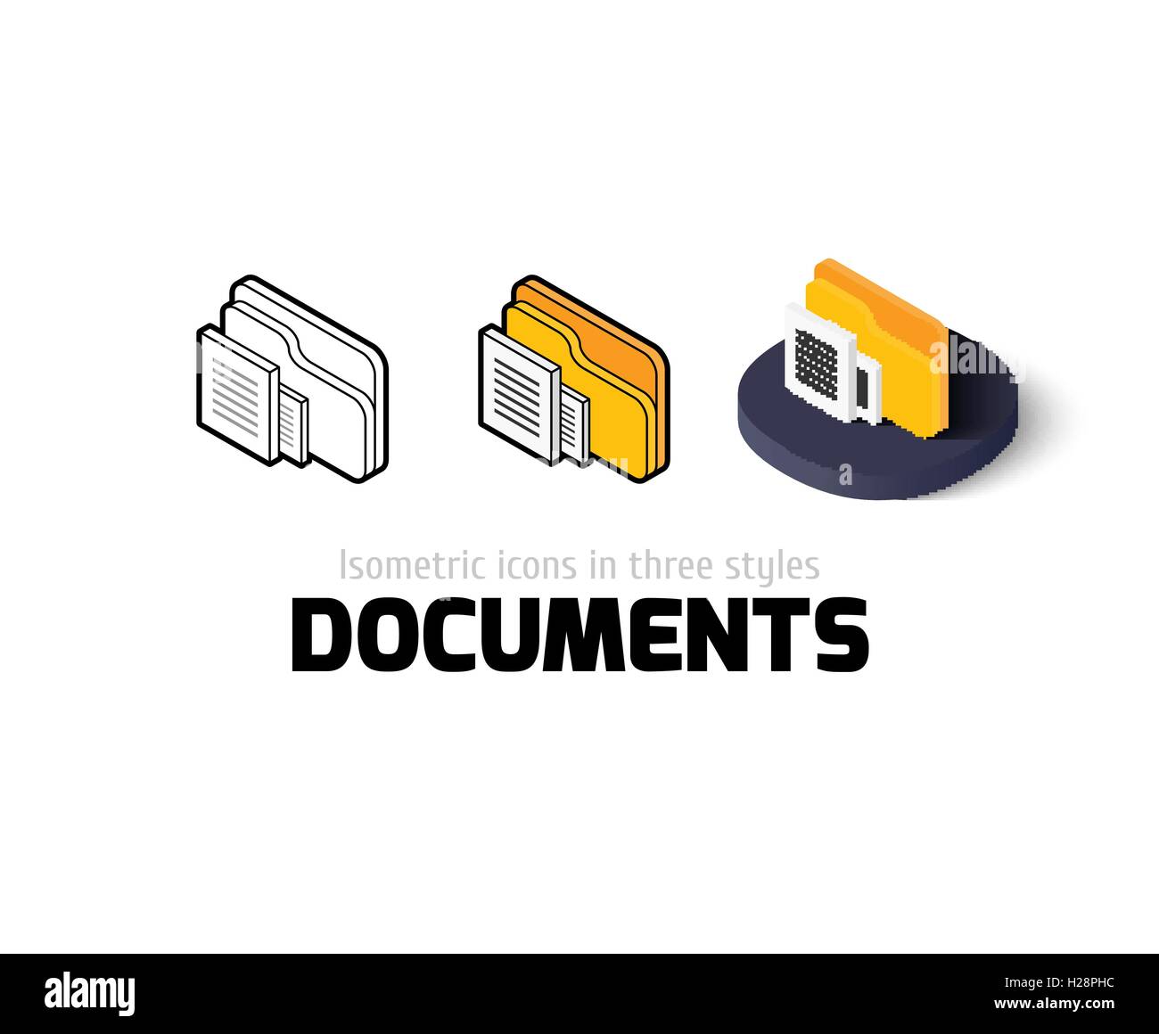 Text documents icon outline hi-res stock photography and images - Alamy