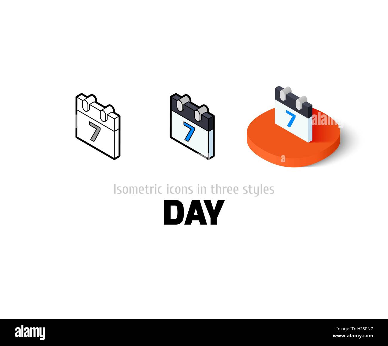 Day icon in different style Stock Vector Image & Art - Alamy