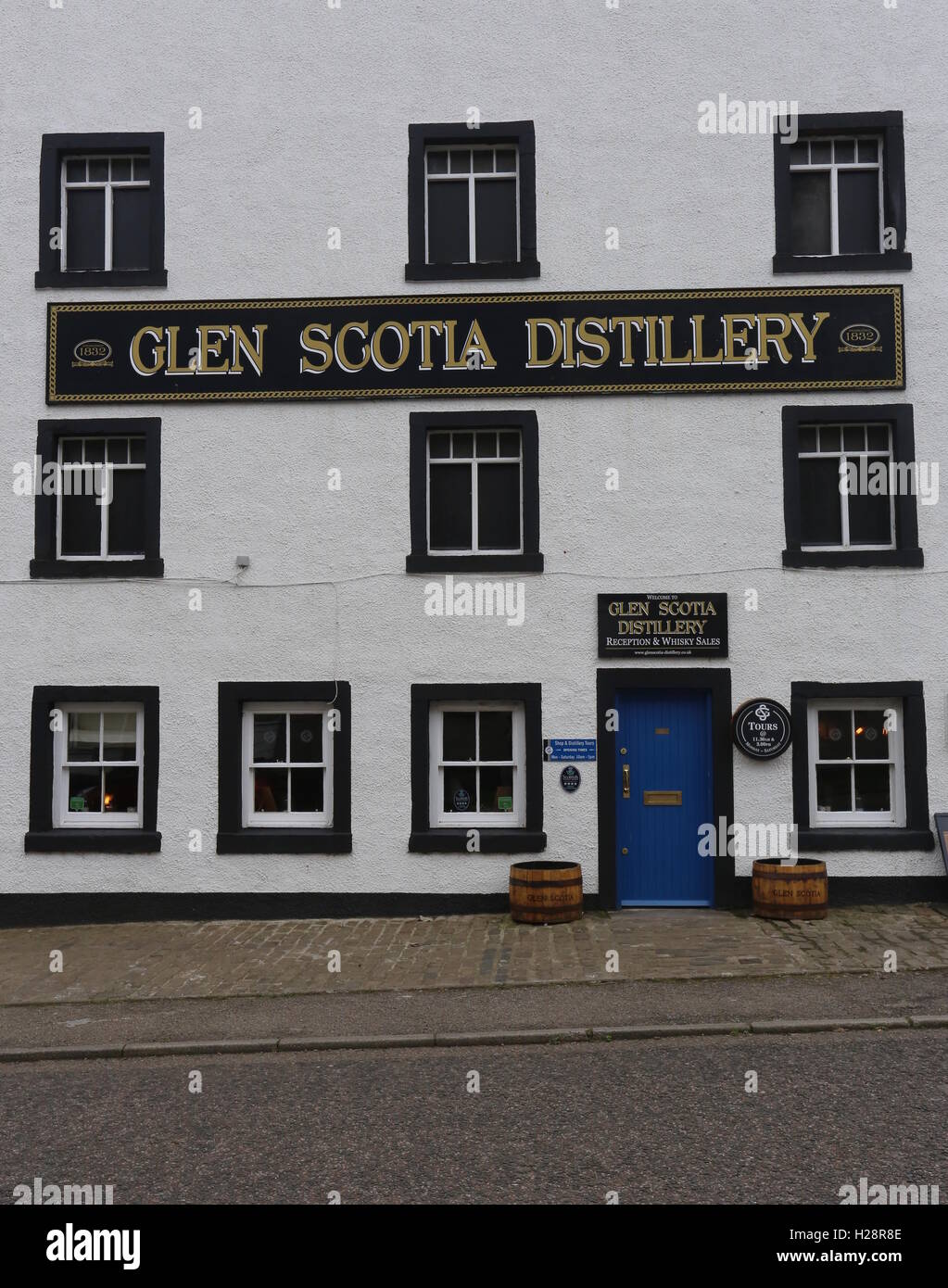 Exterior of Glen Scotia Distillery Campbeltown Kintyre Scotland