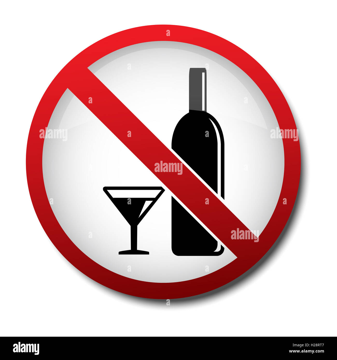 No alcohol do not smoking sign hi-res stock photography and images - Alamy