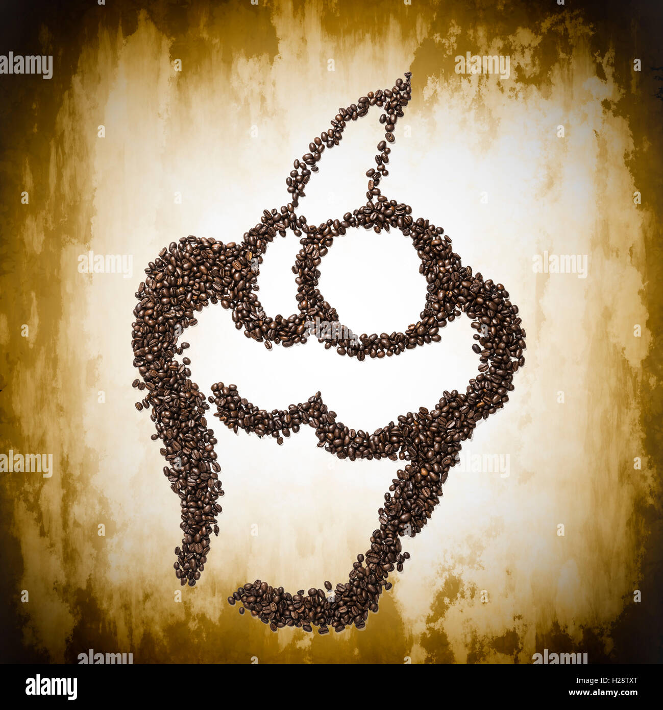 Coffee Bean Muffin Stock Photo Alamy