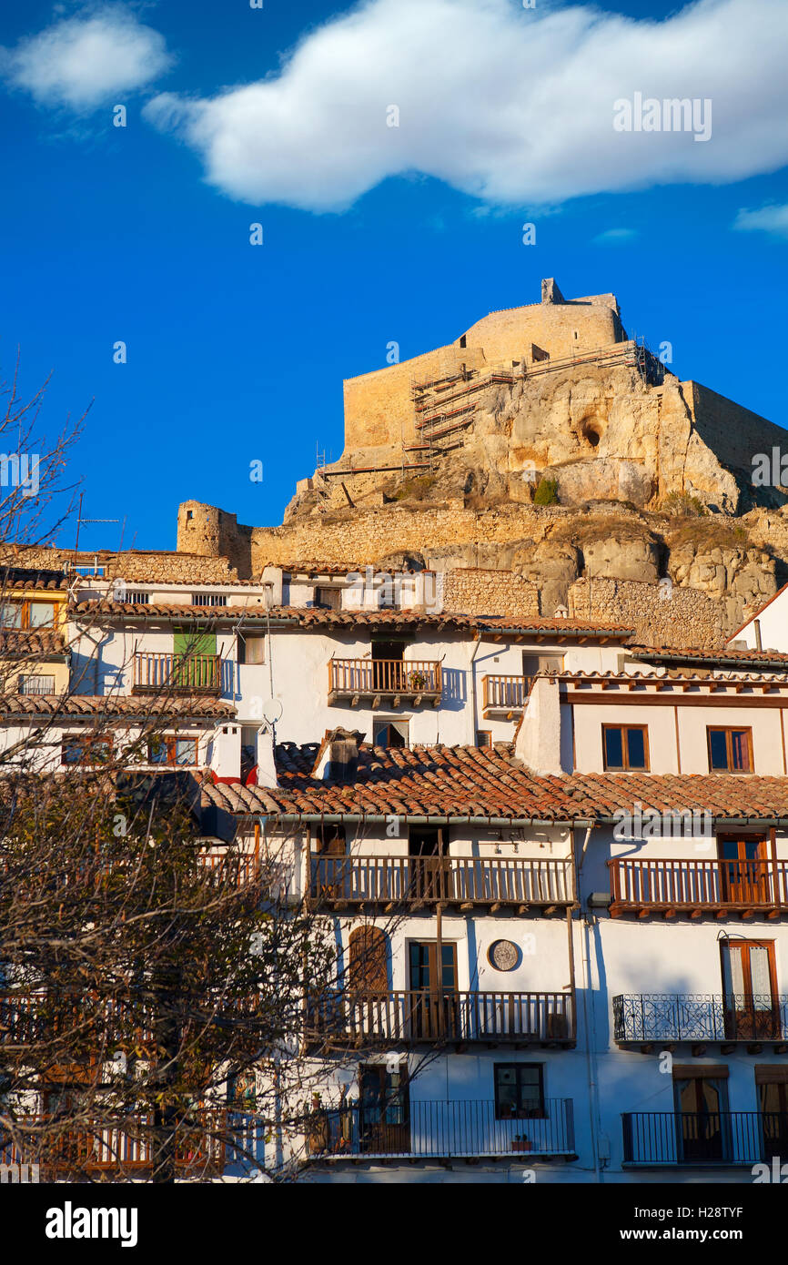 Morella Castellon castle and village in Maestrazgo Stock Photo Alamy