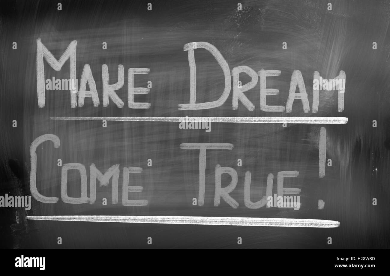 Make Dream Come True Concept Stock Photo
