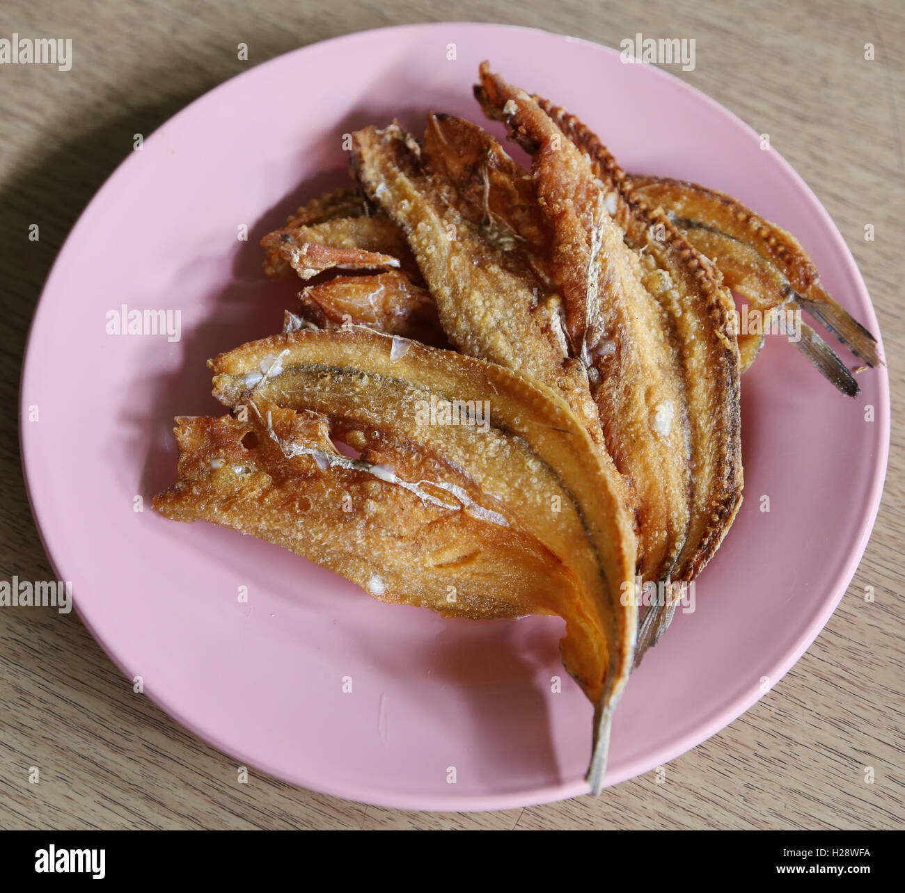 Deep fried dried fish Stock Photo Alamy