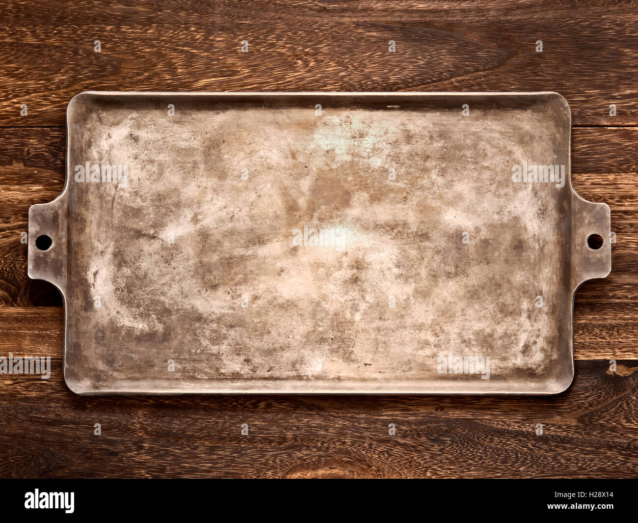 old rustic baking sheet Stock Photo