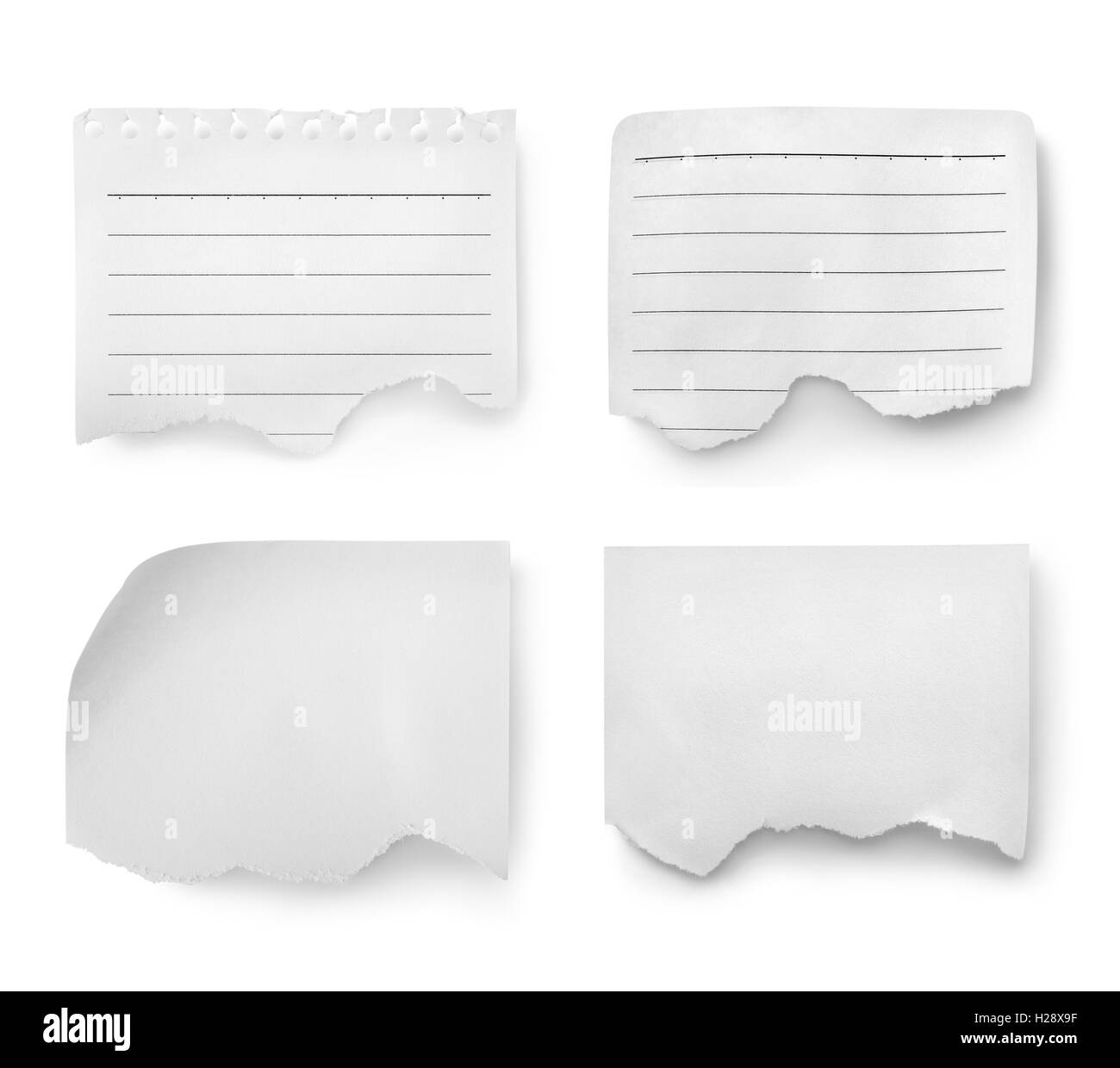 Collage of paper sheets Stock Photo Alamy