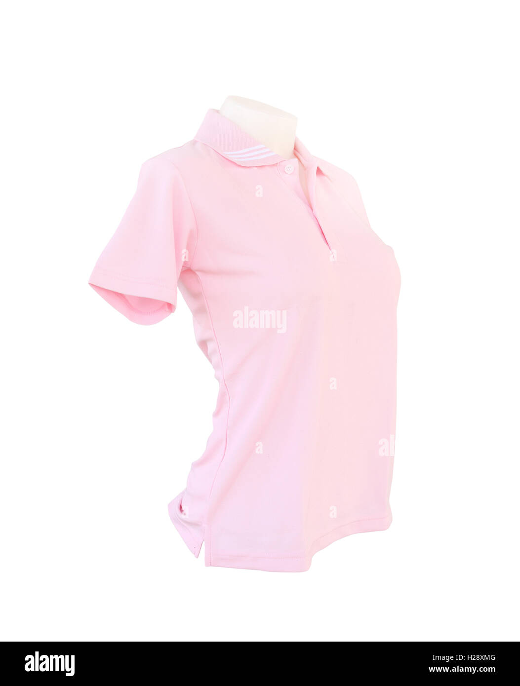 Black pink polo shirt white collar Cut Out Stock Images & Pictures - Alamy