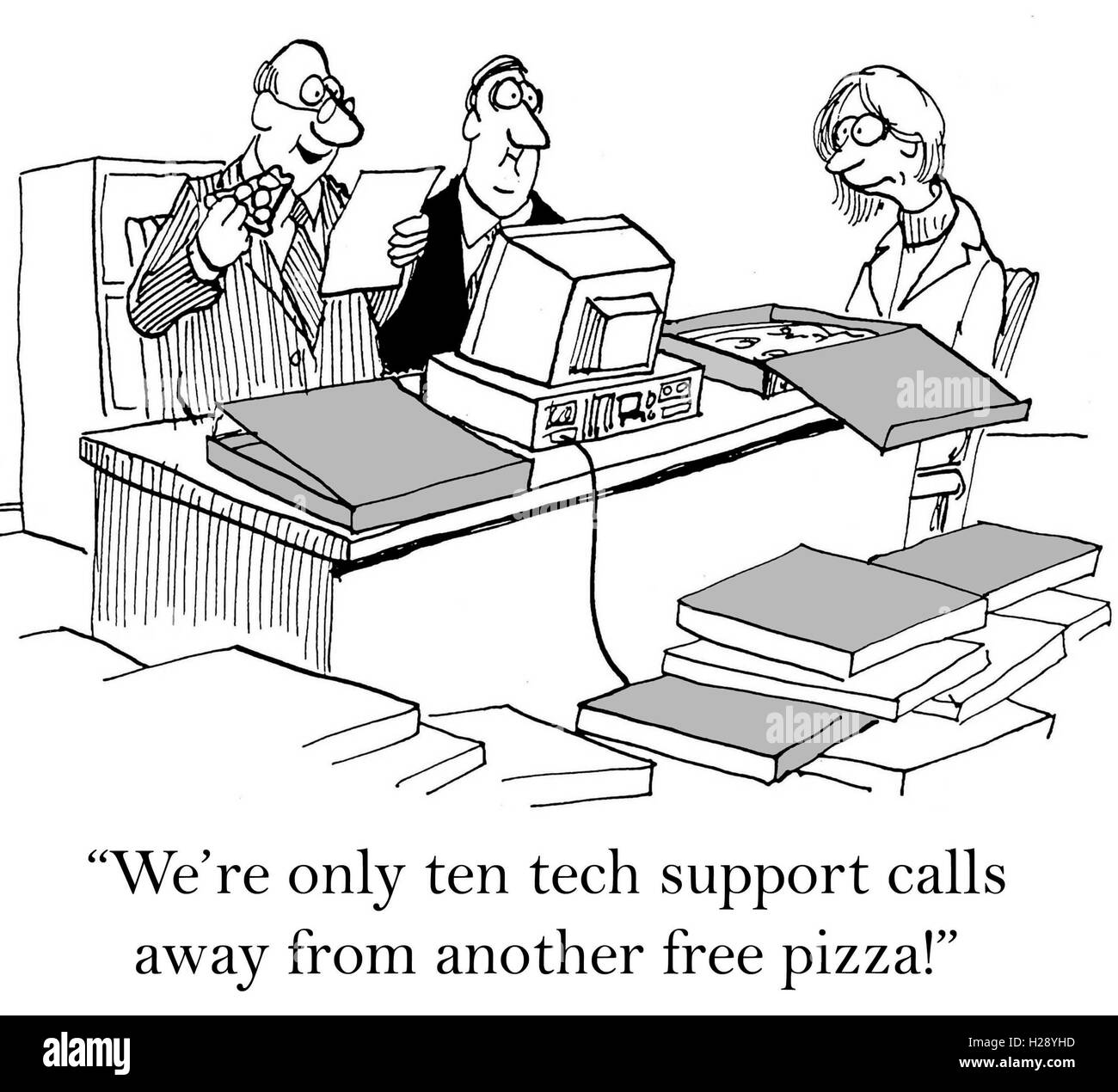 Computer Tech Support Stock Photo - Alamy