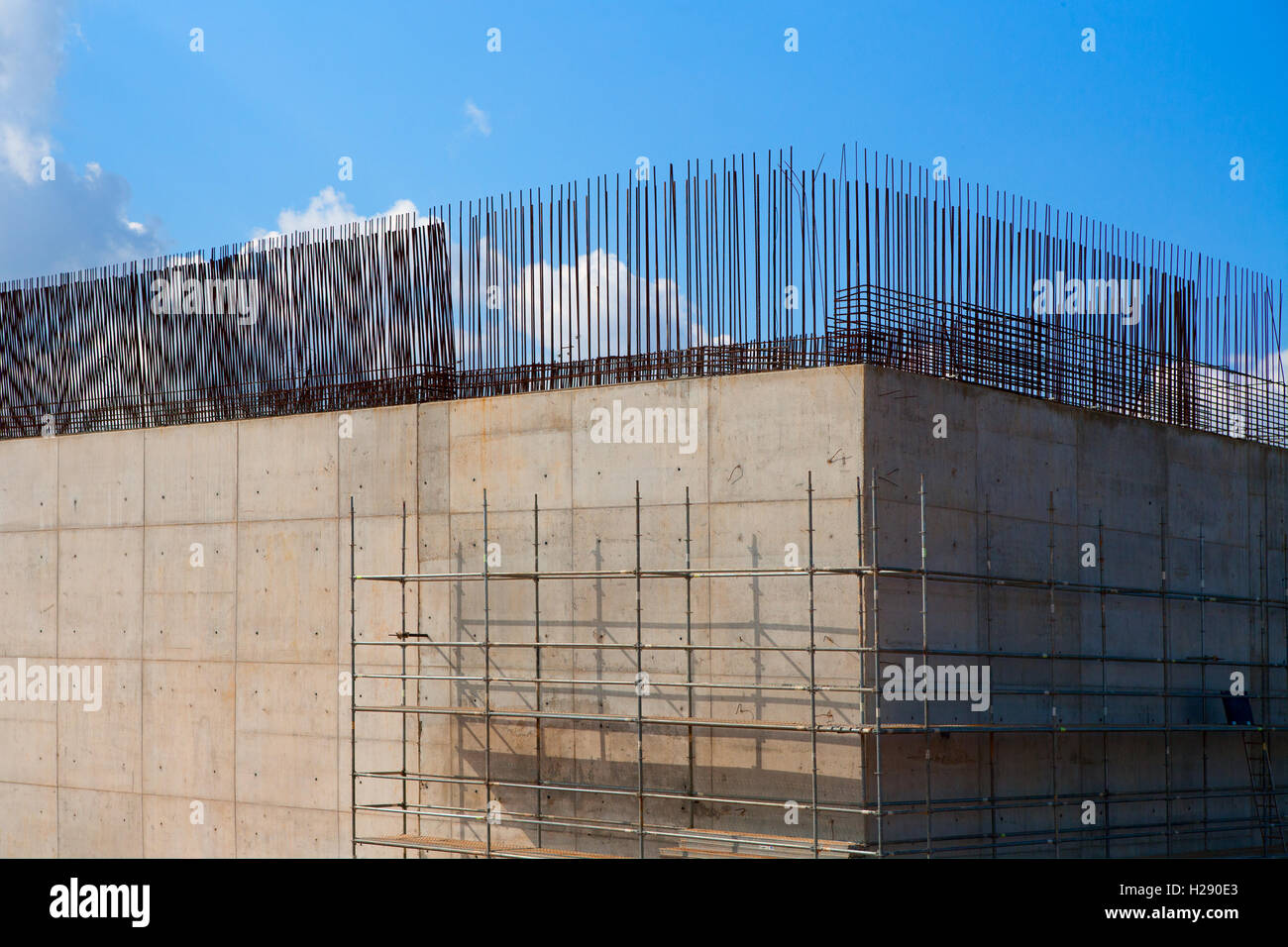 Train Columm reinforced concrete basement column for train bridge Stock Photo - Alamy