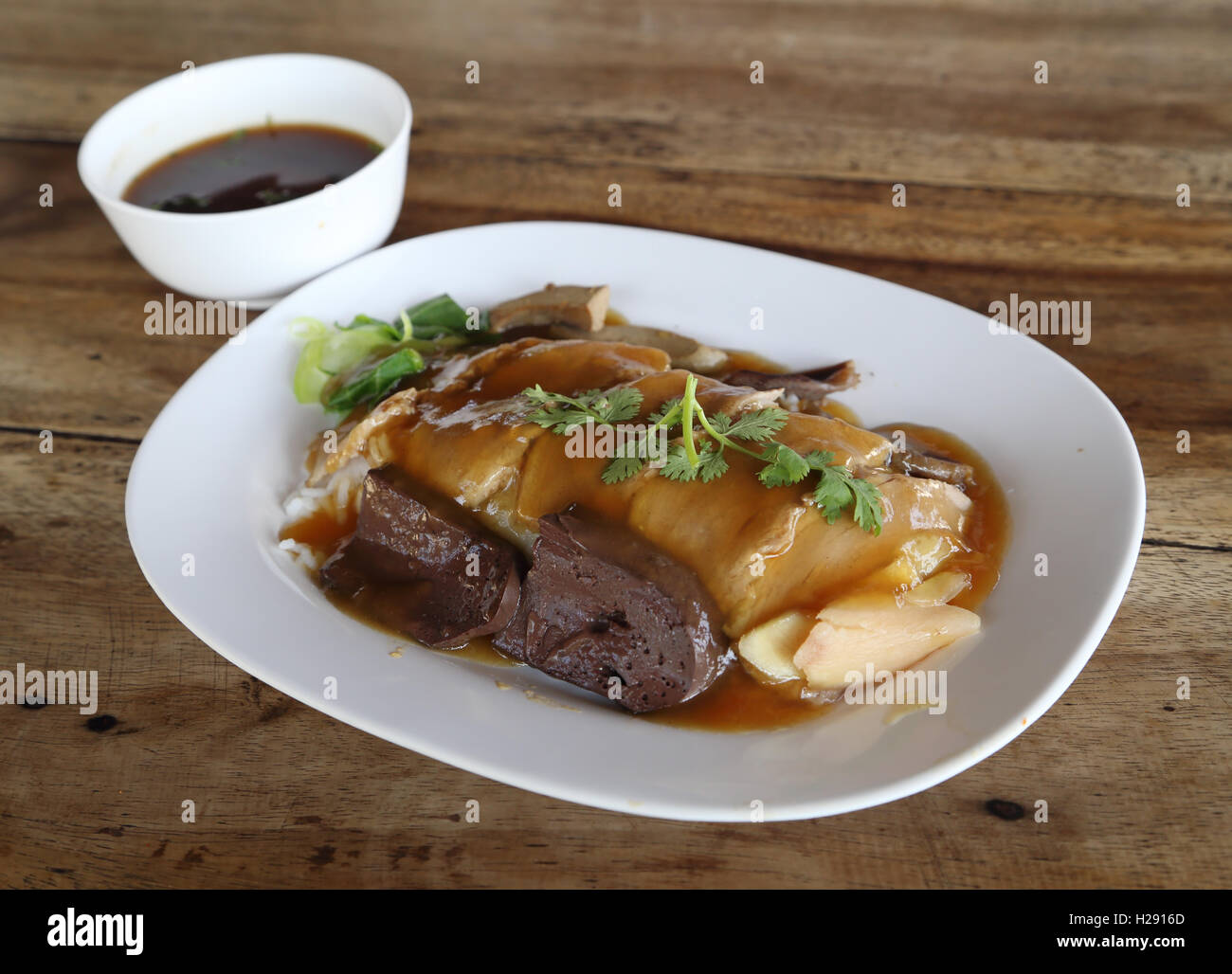 Rice with roast duck Stock Photo - Alamy