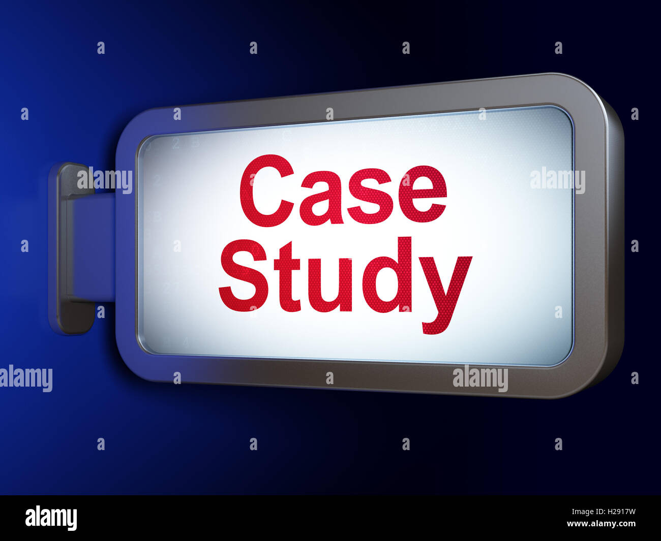 Education concept: Case Study on billboard background Stock Photo - Alamy