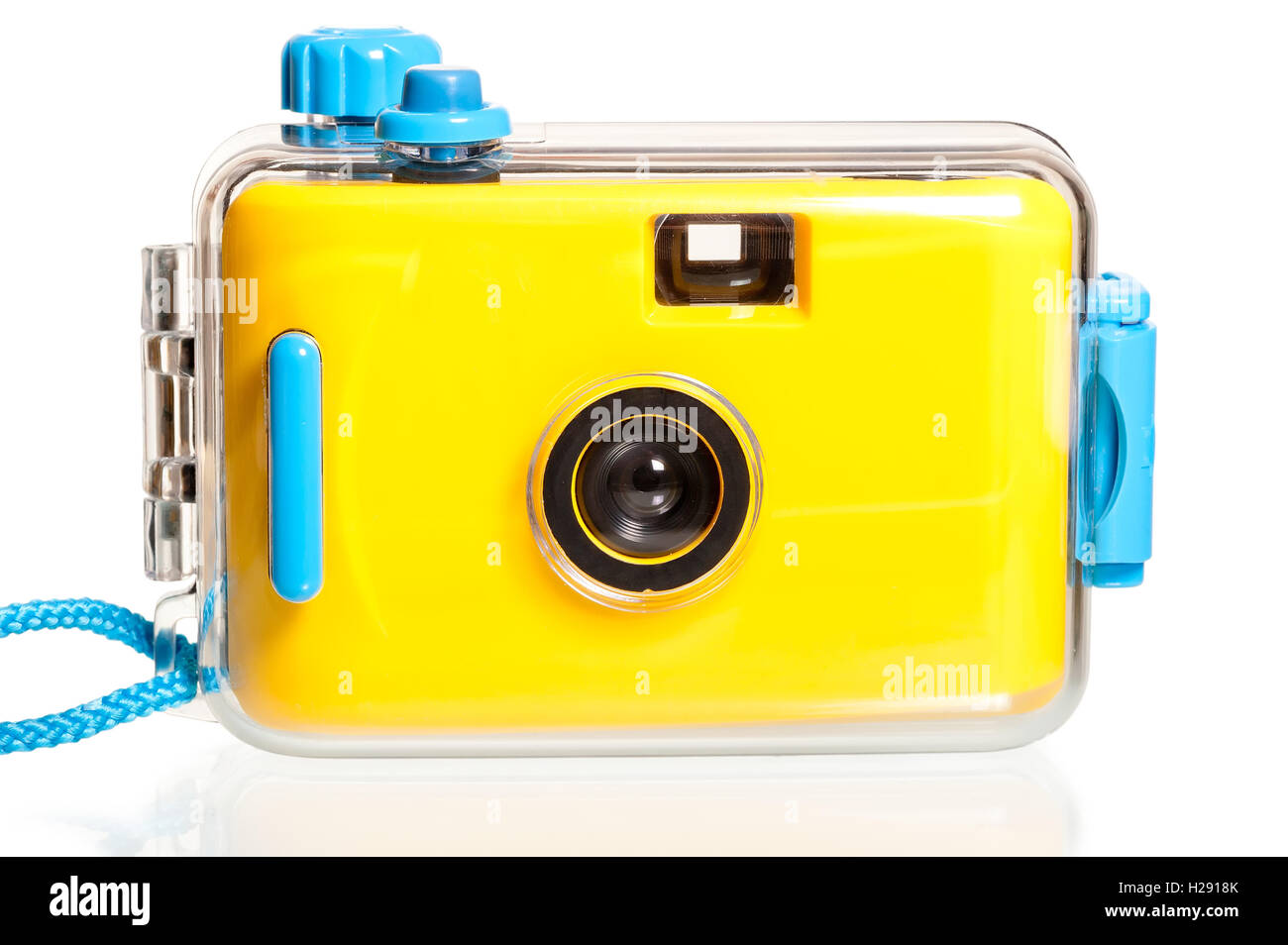 yellow plastic camera for underwater shooting Stock Photo Alamy