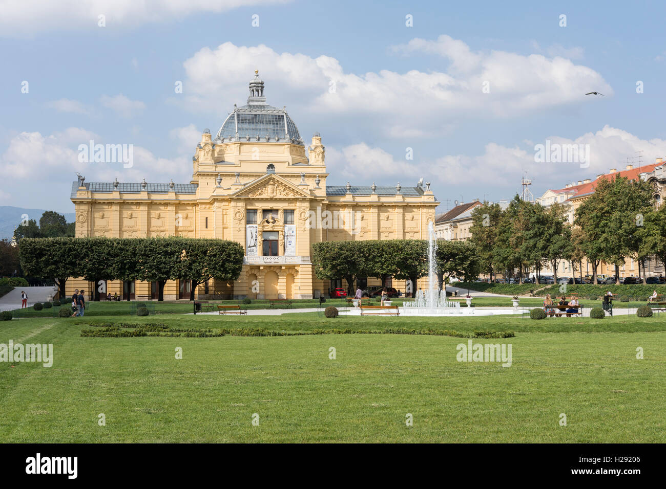 The Art Pavillon Museum in Zagreb Stock Photo