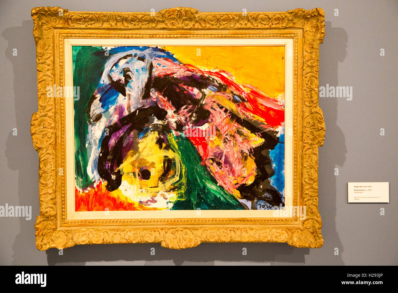 'Composition' 1965 by Asger Jorn 1914-1973, oil on canvas, Kode 4 art gallery Bergen, Norway Stock Photo