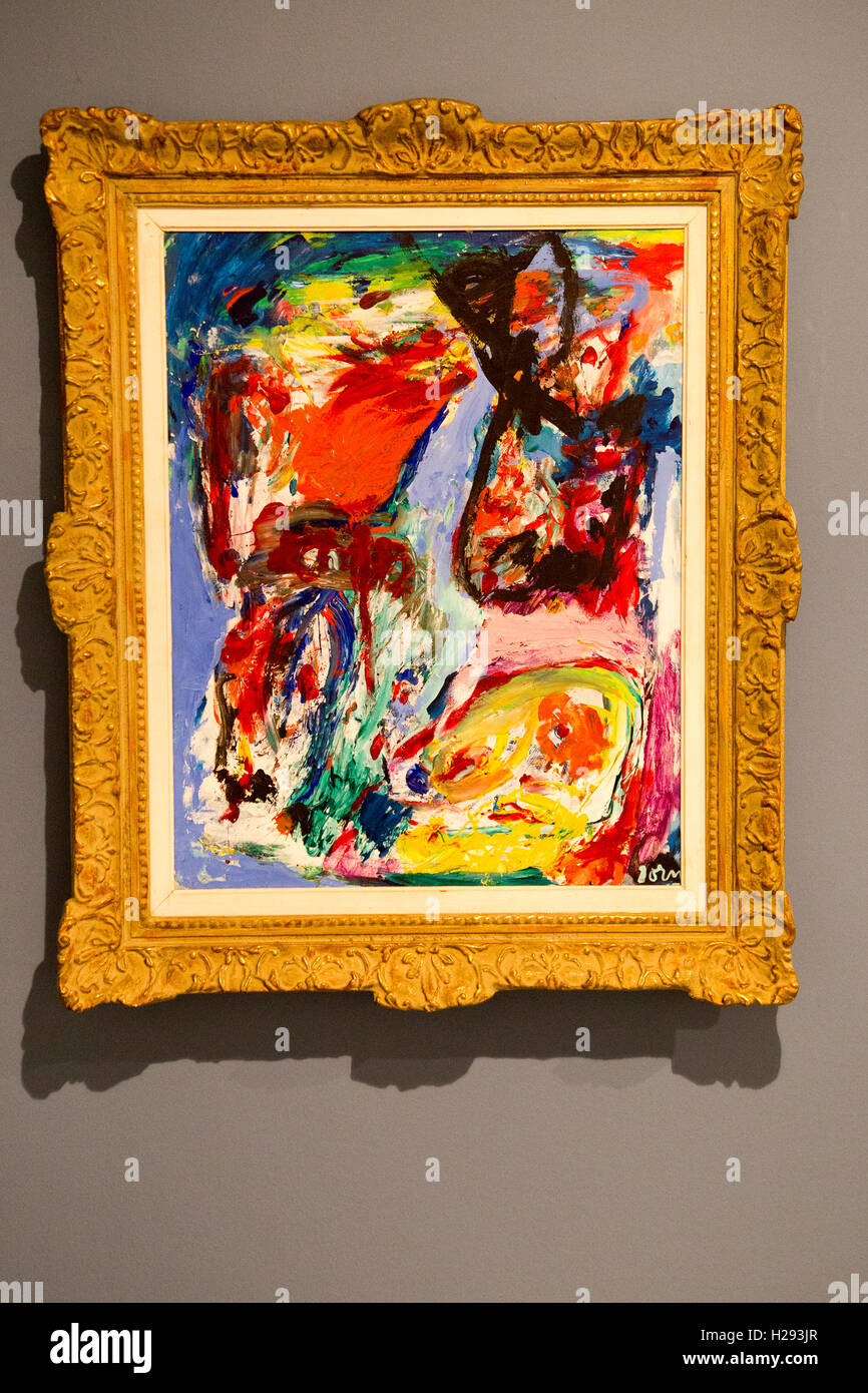 'Composition' 1967 by Asger Jorn 1914-1973, oil on canvas, Kode 4 art gallery Bergen, Norway Stock Photo