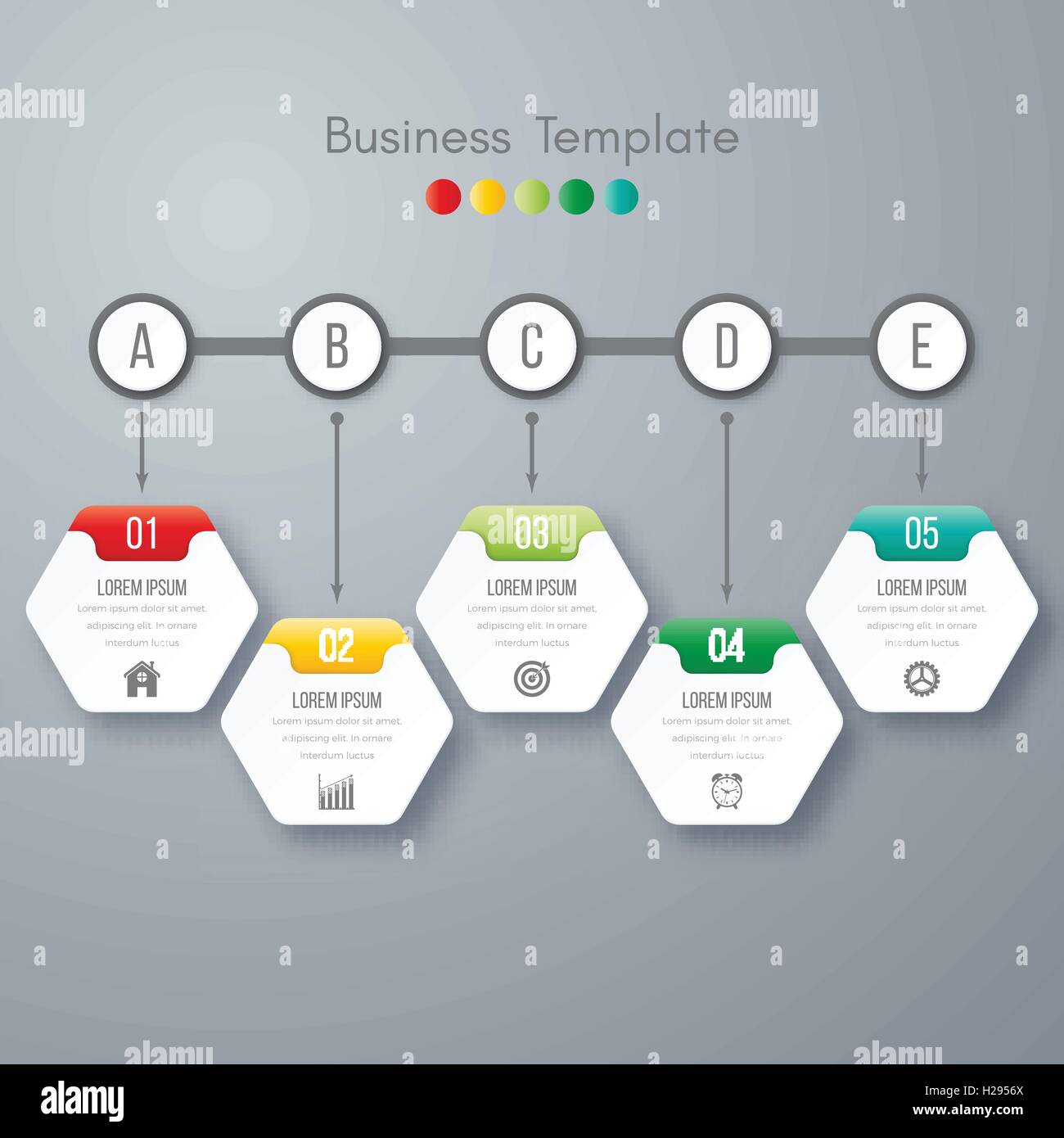 Modern infographics process template Stock Vector Image & Art - Alamy