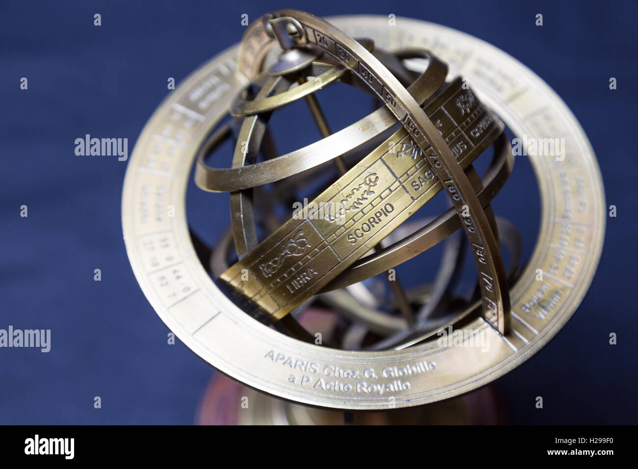 Ancient astrolabe Stock Photo