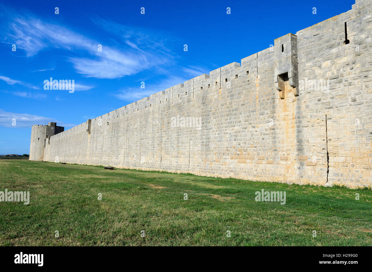 AIGUES MORTES, LOUIS IX, CAMARGUE, GARD FRANCE 30 Stock Photo