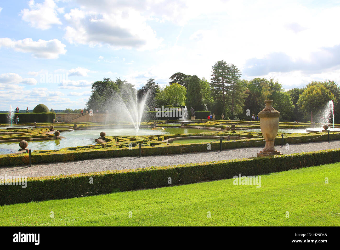 Water Terraces at Blenheim Palace Stock Photo