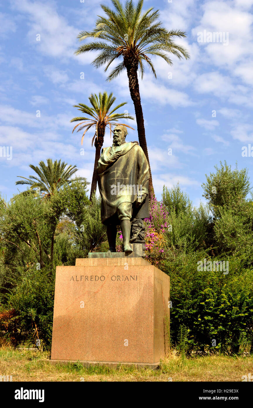 Statue of Alfredo Oriani an Italian author and writer Stock Photo