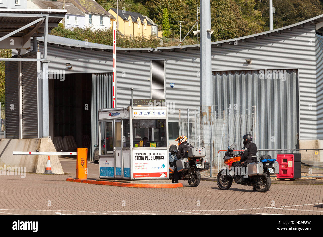 Fishguard Port Customs and Check In Stock Photo