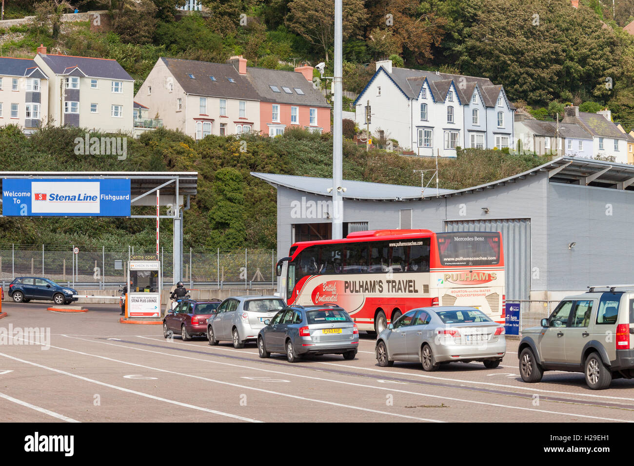 Fishguard Port Customs and Check In Stock Photo