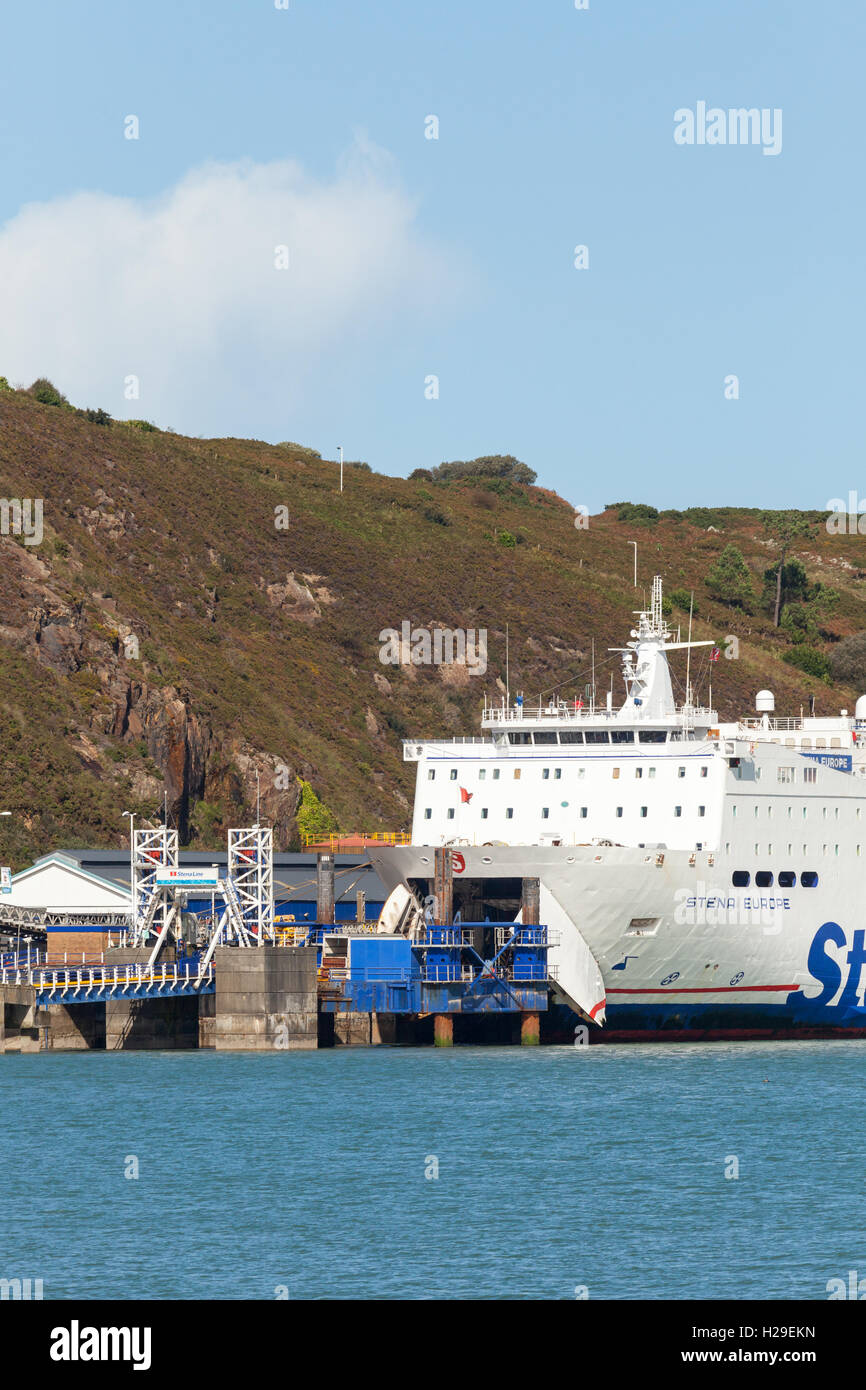 Stena Europe, Stena Line Ferry at Fishguard Stock Photo