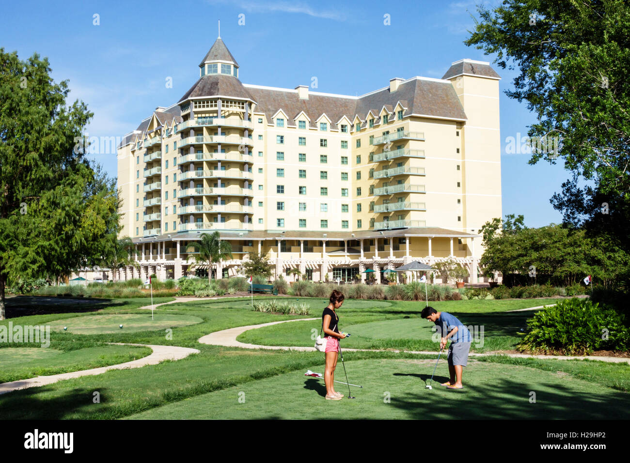 St. Saint Augustine Florida,World Golf Village Renaissance St. Augustine  Resort,hotel hotels lodging inn motel motels,lodging,Hall of Fame,practice  ho Stock Photo - Alamy