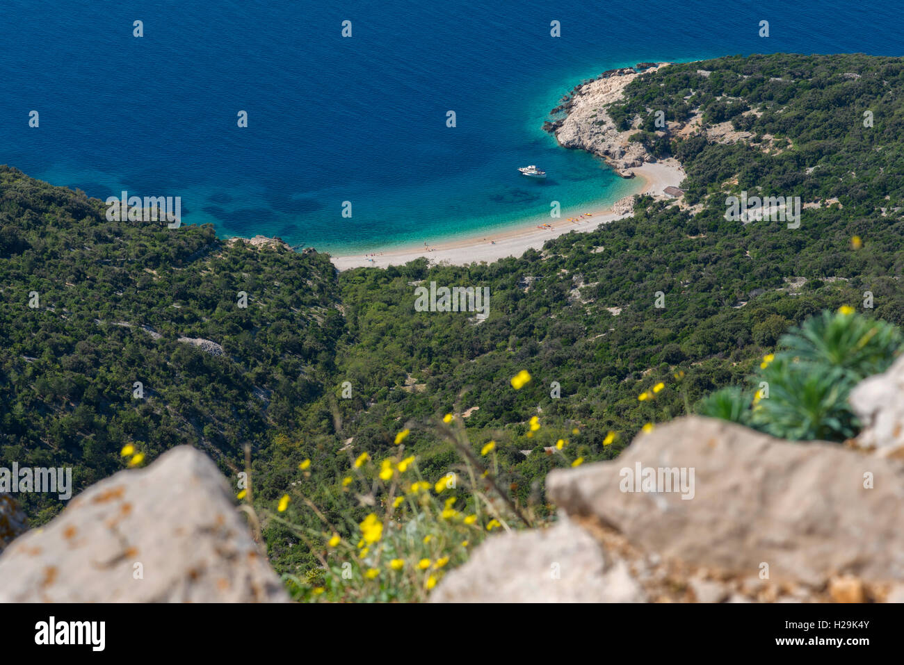Lubenice Beach in Cres Island, Croatia Stock Photo - Alamy