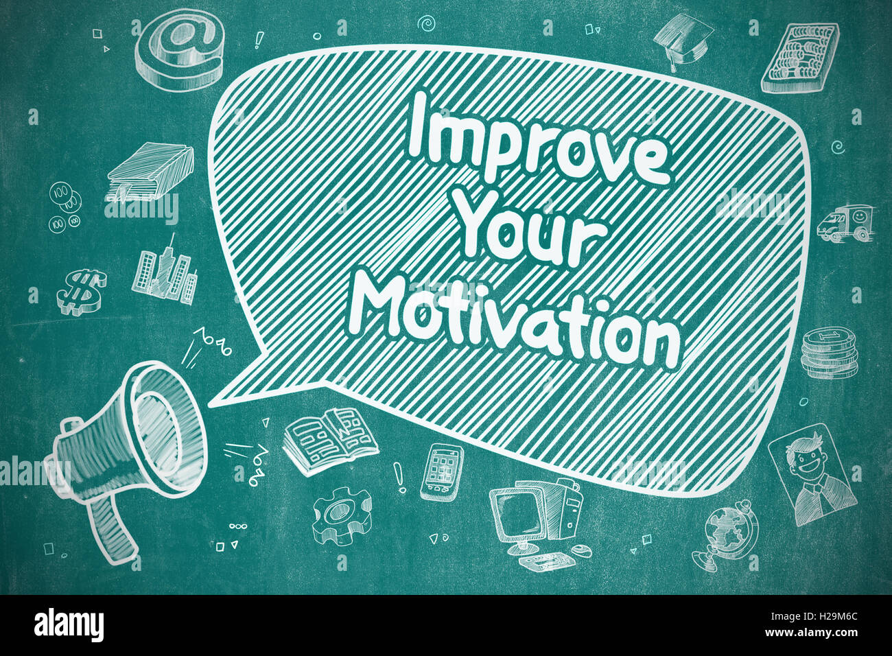 Improve Your Motivation - Business Concept. Stock Photo