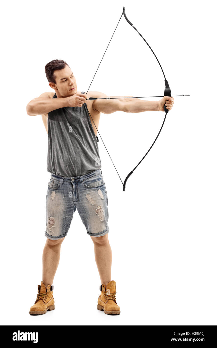 Hunter with bow and arrow hires stock photography and images Alamy