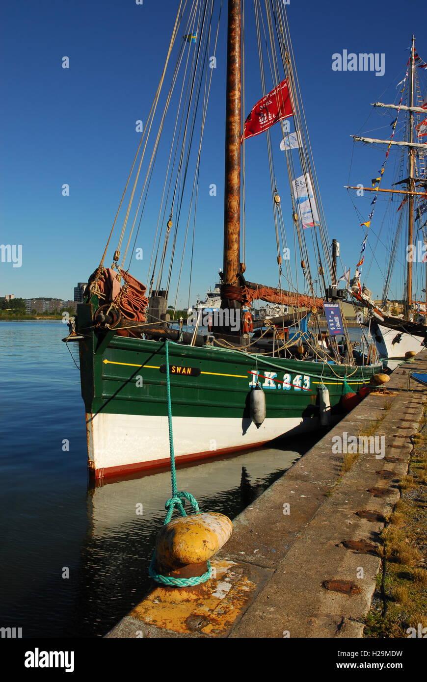 Sweden, Gothenburg, Tall Ships Regatta, Classic Sailing Vessel Stock Photo Alamy