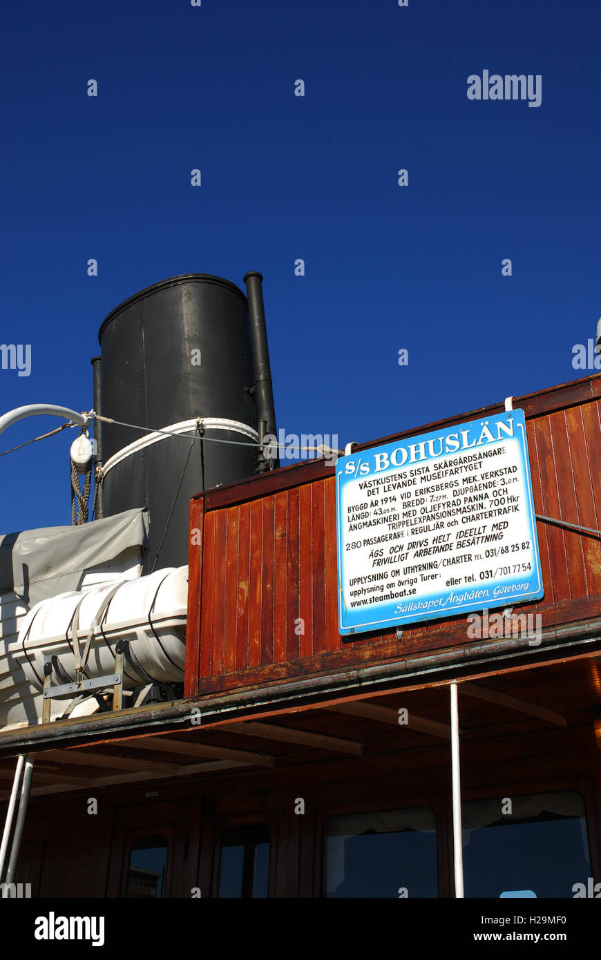 Sweden, Gothenburg, Classic Steam Ship Bohuslan Stock Photo