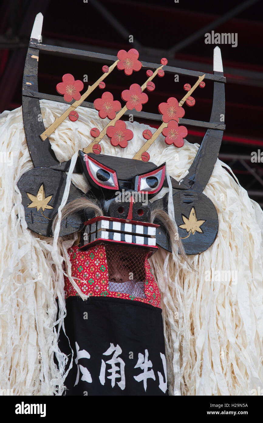 Two Japanese men wearing traditional costume at matsuri festival in London,  England. Oct 5, 2013 Stock Photo - Alamy