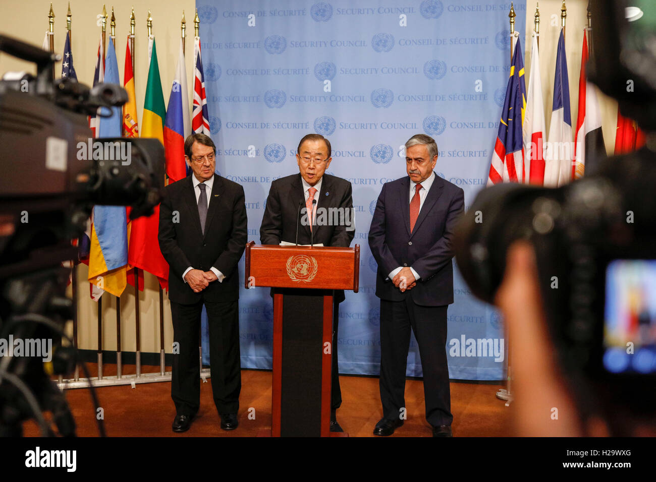 New York, USA. 25th Sep, 2016. United Nations Secretary-General Ban Ki ...