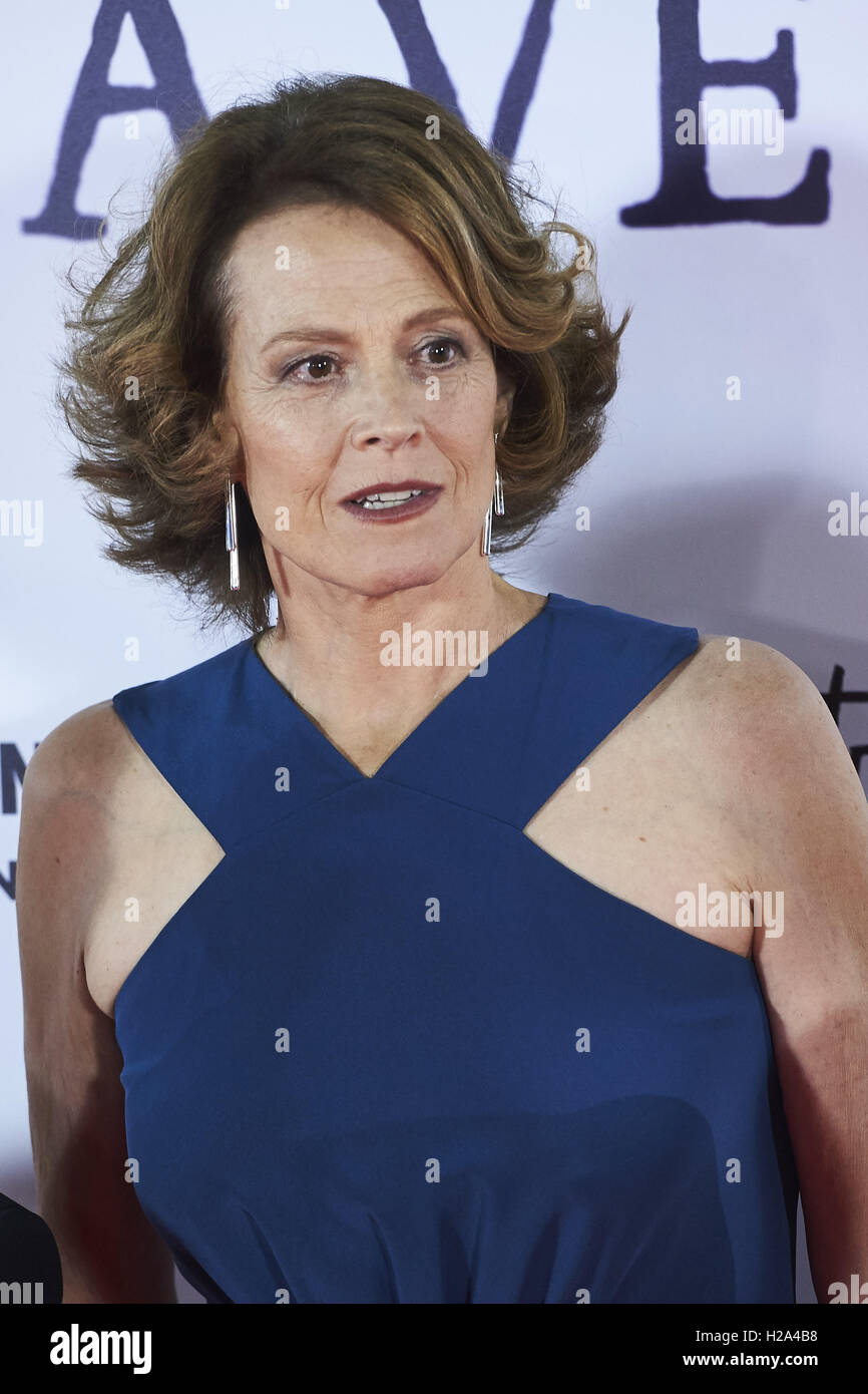 Madrid, Madrid, Spain. 26th Sep, 2016. Sigourney Weaver attended 'A Monster Calls' premiere at Royal Theater on September 26, 2016 in Madrid Credit:  Jack Abuin/ZUMA Wire/Alamy Live News Stock Photo