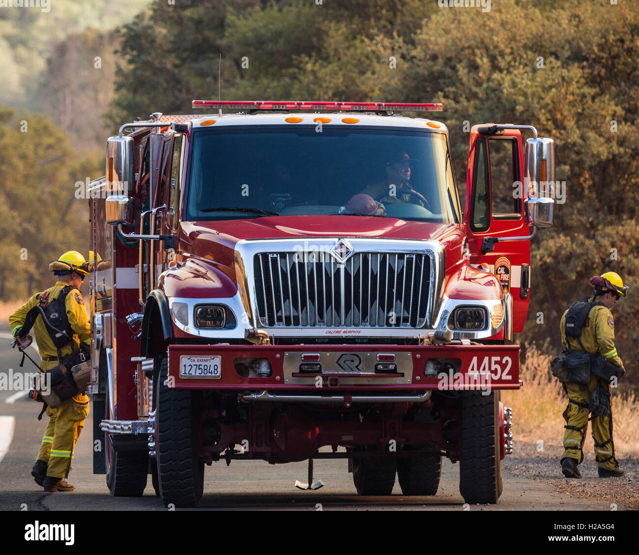 Mount Hamilton Calfire Moccasin, California, USA. 26th Sep, 2016. September 26, 2016.CalFire ...