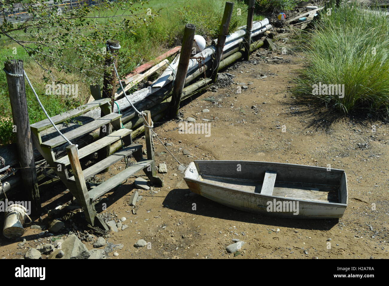 Abandoned Boat Stock Photo