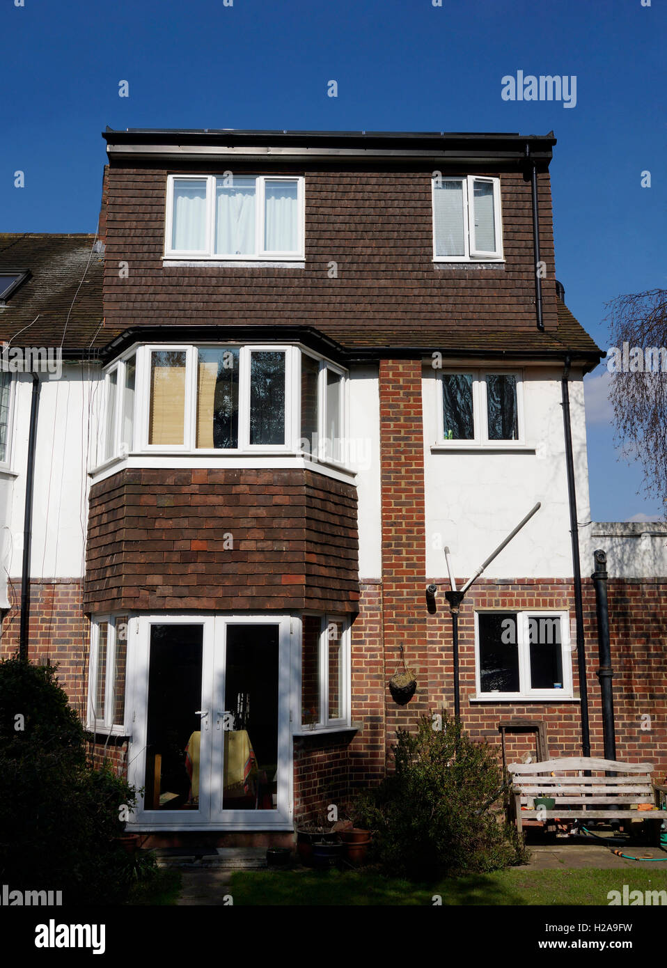 UK, England, Surrey, house loft converted Stock Photo