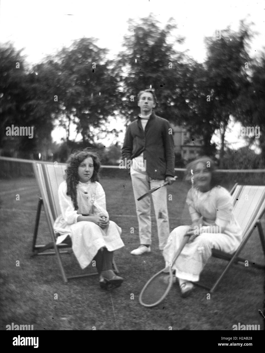 Lawn Tennis c 1930. Photo by Tony Henshaw Stock Photo