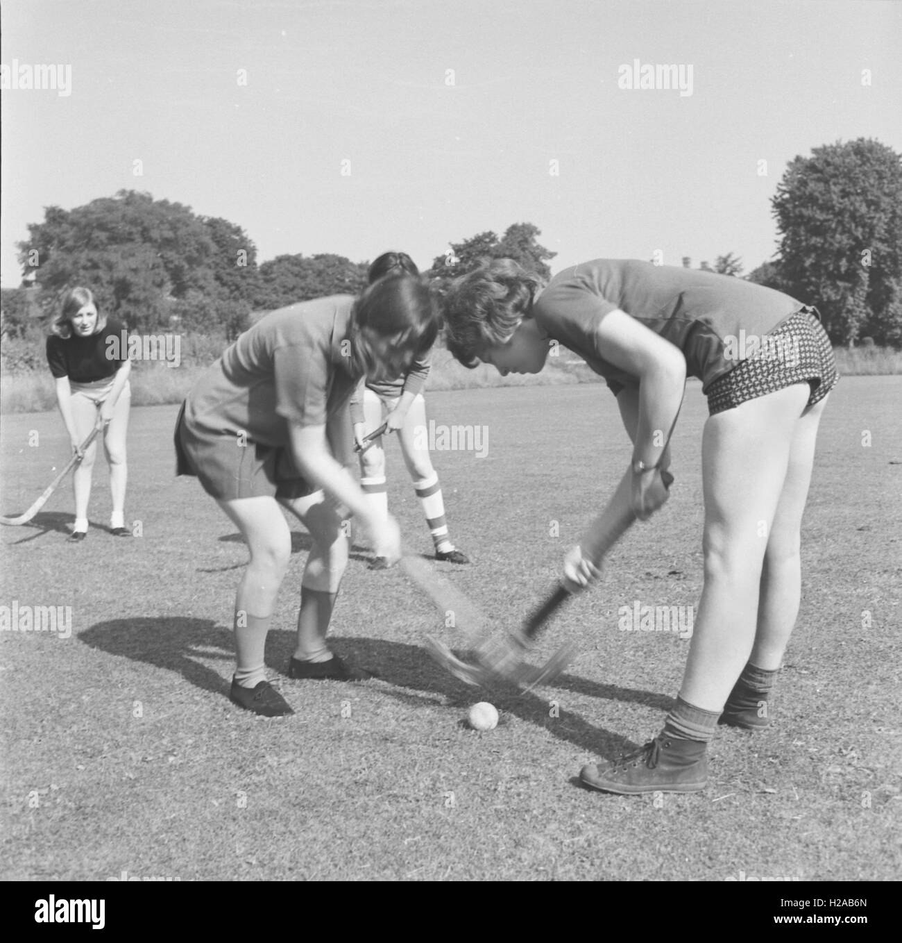 Hockey time for Nurses as they 'bullyoff' on the sports field at a