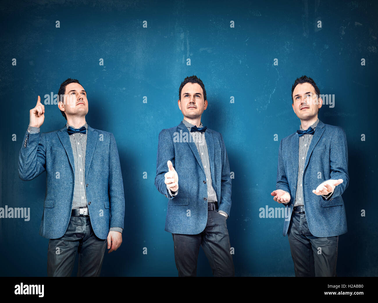 Business man in blue suit hi-res stock photography and images - Alamy