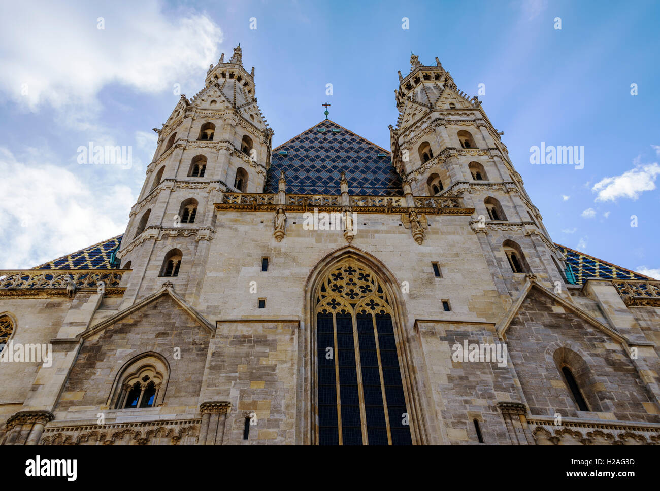 St Stephens cathedral Vienna.Catholic architecture church building. Stock Photo