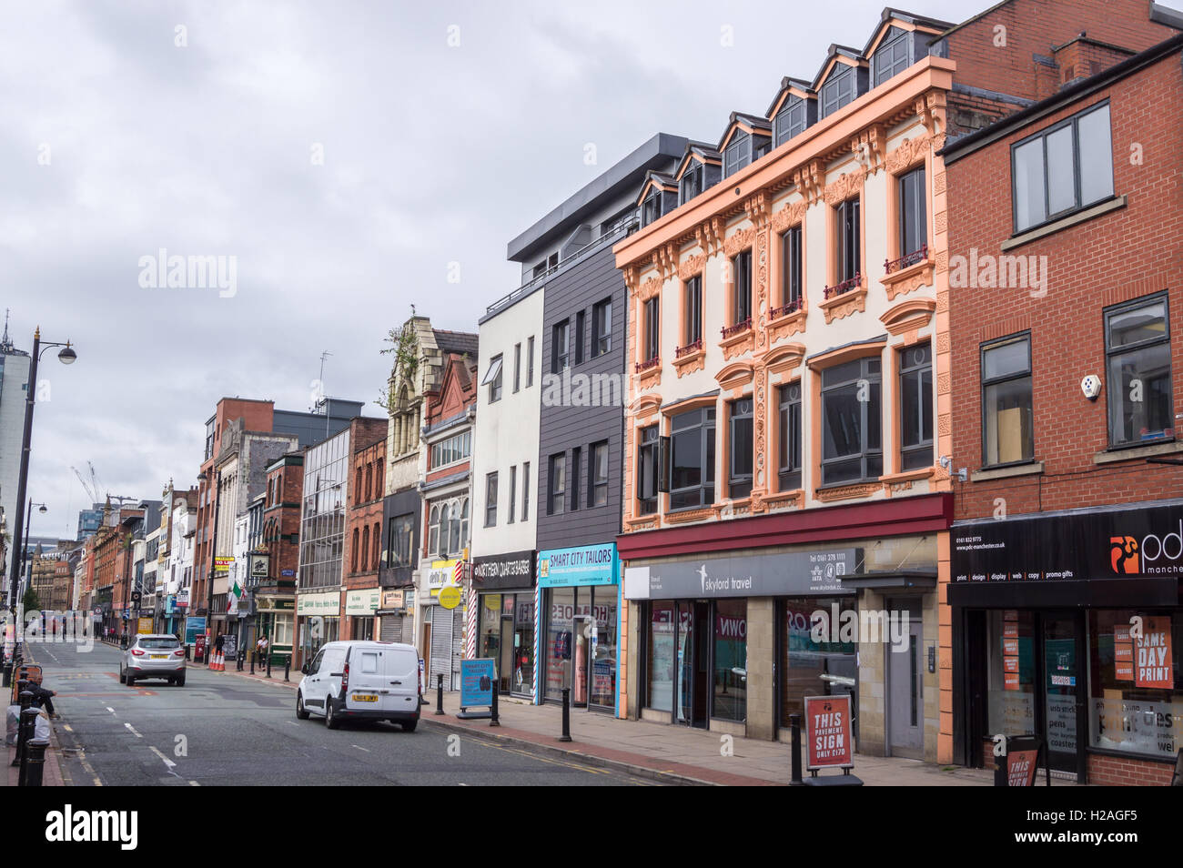Former Victorian showrooms, 19th. century, now shops, Oldham Street