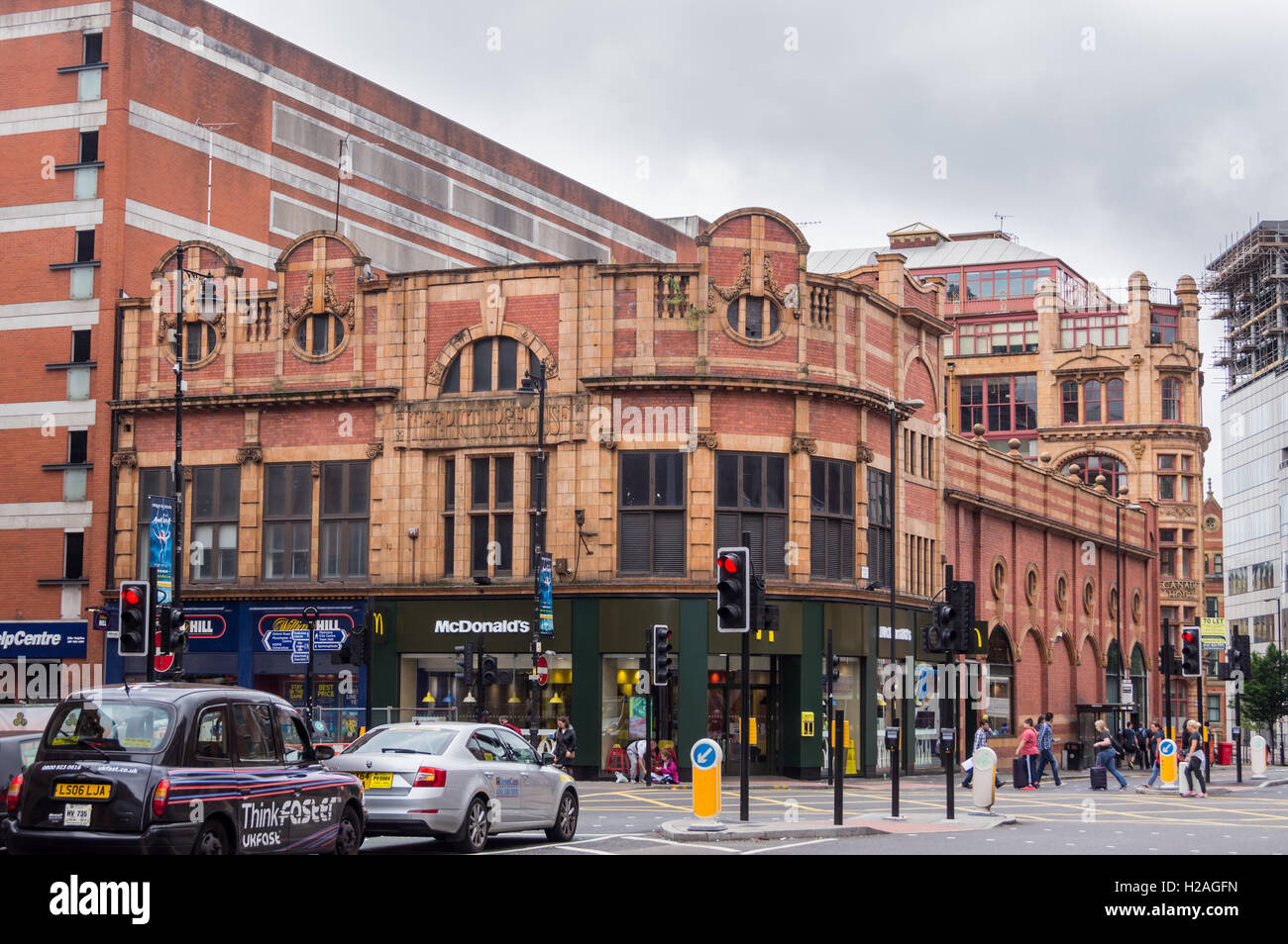 Picturehouse cinema, by Naylor & Sale, 1911, now McDonalds restaurant, Oxford Street, Manchester, England Stock Photo