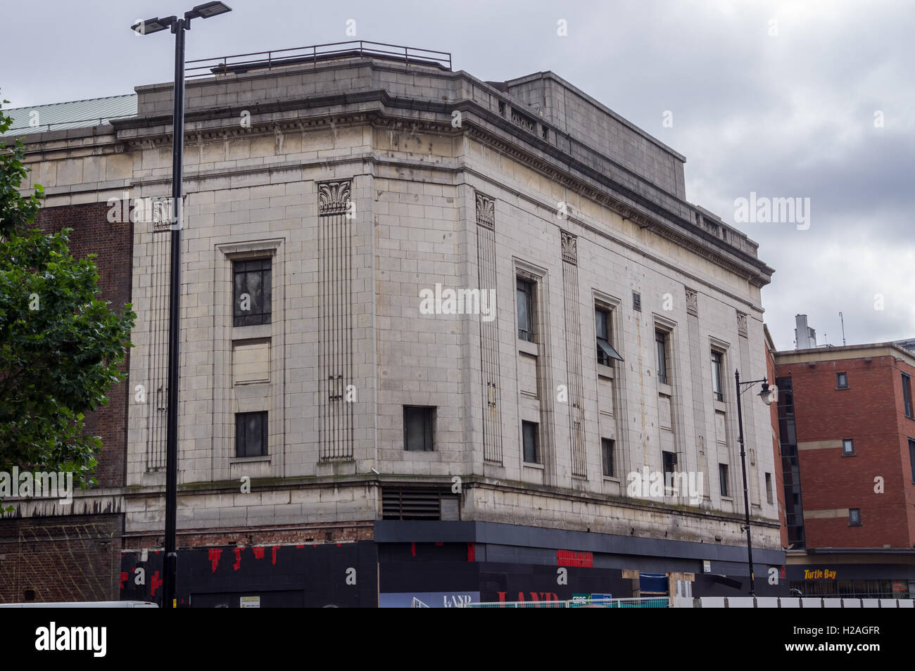 Former Paramount cinema, Oxford Street, Manchester, England. Art Deco theatre. Stock Photo